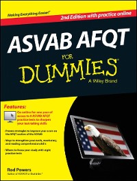 Cover ASVAB AFQT For Dummies, with Online Practice Tests
