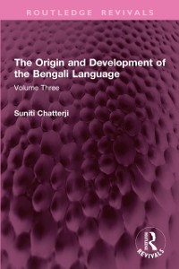 Cover The Origin and Development of the Bengali Language