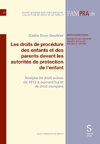 Cover Les droits de procédure des enfants et des parents devant les autorités de protection de l'enfant