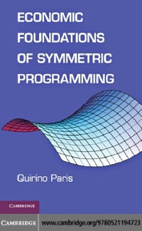 Cover Economic Foundations of Symmetric Programming