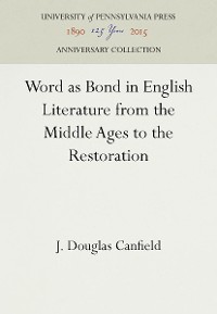 Cover Word as Bond in English Literature from the Middle Ages to the Restoration