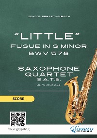 Cover Saxophone Quartet "Little" Fugue in G minor (score)