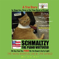Cover WORLD FAMOUS CAT SCHMALTZY In America Even a Cat Can Have a Dream (4-Color Book)