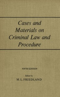 Cover Cases and Materials on Criminal Law And