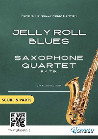 Cover Saxophone Quartet satb "Jelly Roll Blues" score & parts