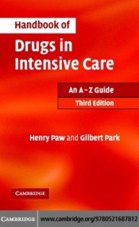 Cover Handbook of Drugs in Intensive Care