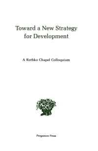 Cover Toward a New Strategy for Development