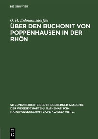 Cover Über den Buchonit von Poppenhausen in der Rhön
