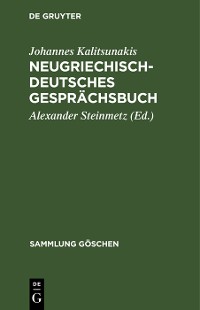 Cover Neugriechisch-Deutsches Gesprächsbuch