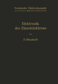 Cover Innere Elektronik Erster Teil Elektronik des Einzelelektrons