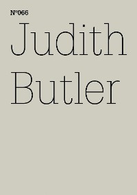 Cover Judith Butler