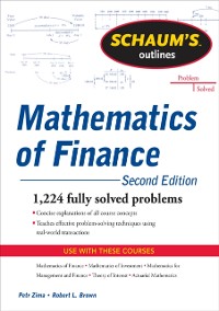 Cover Schaum's Outline of  Mathematics of Finance, Second Edition