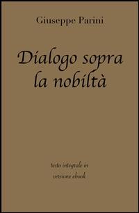 Cover Dialogo sopra la nobiltà di Giuseppe Parini in ebook