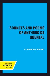 Cover Sonnets and Poems of Anthero de Quental
