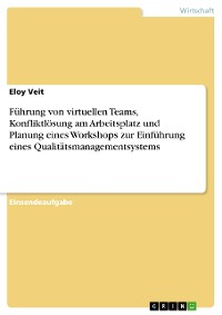 Cover Führung von virtuellen Teams, Konfliktlösung am Arbeitsplatz und Planung eines Workshops zur Einführung eines Qualitätsmanagementsystems