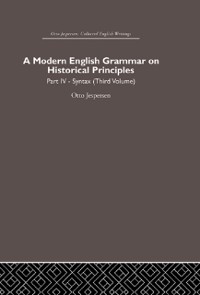 Cover A Modern English Grammar on Historical Principles