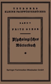 Cover Psÿchologisches Wörterbuch