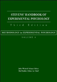 Cover Stevens' Handbook of Experimental Psychology, Volume 4, Methodology in  Experimental Psychology