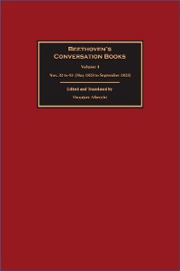 Cover Beethoven's Conversation Books