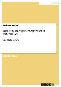 Cover Marketing Management Approach at ADMECO AG