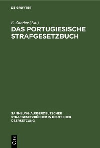 Cover Das portugiesische Strafgesetzbuch