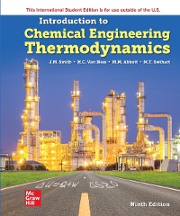 Cover Introduction to Chemical Engineering Thermodynamics ISE