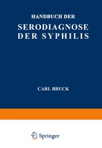 Cover Handbuch der Serodiagnose der Syphilis