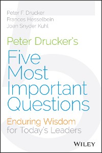 Cover Peter Drucker's Five Most Important Questions