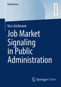 Cover Job Market Signaling in Public Administration