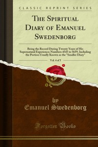 Cover Spiritual Diary of Emanuel Swedenborg