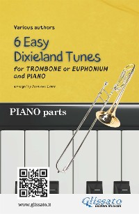 Cover Trombone or Euphonium & Piano "6 Easy Dixieland Tunes" piano parts