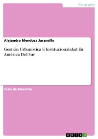 Cover Gestión Urbanística E Institucionalidad En América Del Sur