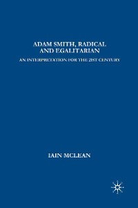 Cover Adam Smith, Radical and Egalitarian