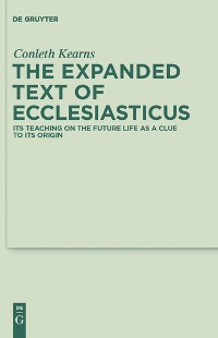 Cover The Expanded Text of Ecclesiasticus