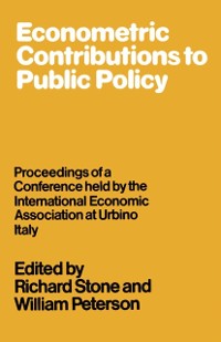 Cover Econometric Contributions to Public Policy