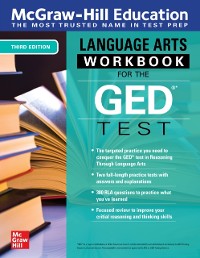 Cover McGraw-Hill Education Language Arts Workbook for the GED Test, Third Edition