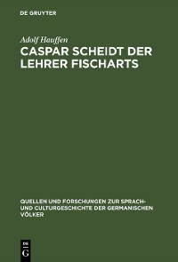 Cover Caspar Scheidt der Lehrer Fischarts