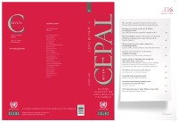 Cover CEPAL Review No.116, August 2015
