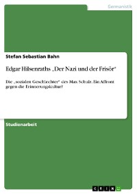 Cover Edgar Hilsenraths  „Der Nazi und der Frisör“