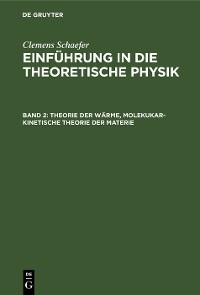 Cover Theorie der Wärme, molekukar-kinetische Theorie der Materie