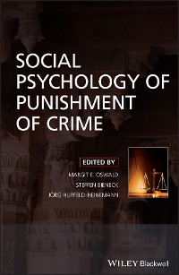 Cover Social Psychology of Punishment of Crime