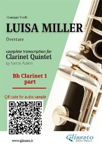 Cover Bb Clarinet 1 part of "Luisa Miller" for Clarinet Quintet