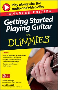 Cover Getting Started Playing Guitar For Dummies, Enhanced Edition