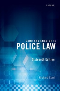 Cover Card and English on Police Law