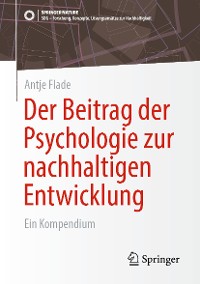 Cover Der Beitrag der Psychologie zur nachhaltigen Entwicklung