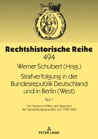 Cover Strafverfolgung in der Bundesrepublik Deutschland und in Berlin (West)
