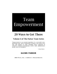 Cover Team Empowerment