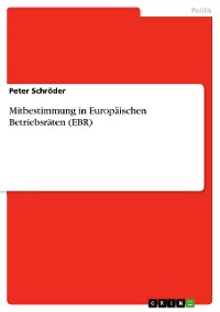 Cover Mitbestimmung in Europäischen Betriebsräten (EBR)