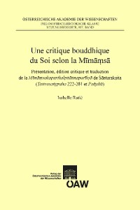 Cover Une critique bouddhique du Soi selon la Mimamsa