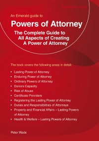 Cover Powers Of Attorney
